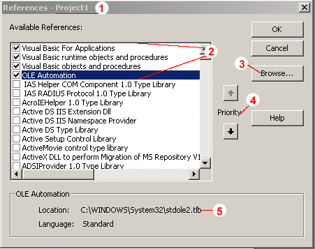 AnnotatedVB References Dialog